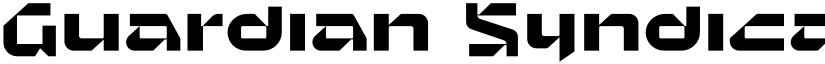 Guardian Syndicate Regular font