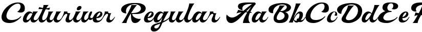 Caturiver Regular font