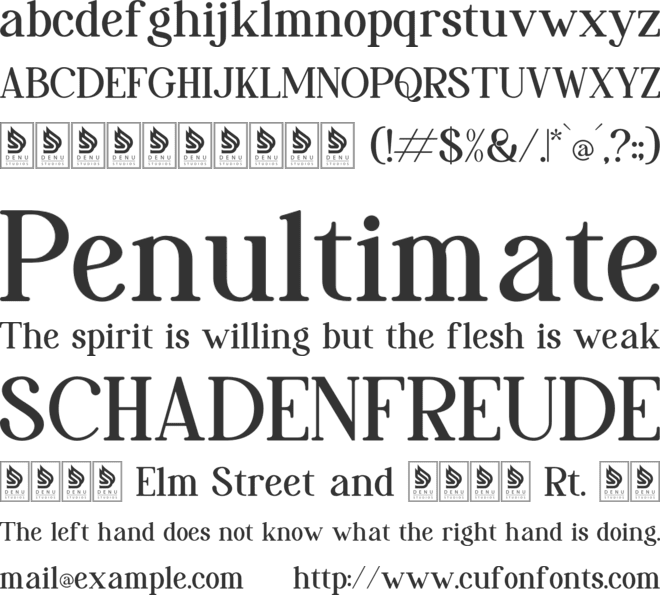 Reihard Sejenak font preview