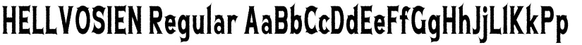 HELLVOSIEN Regular font