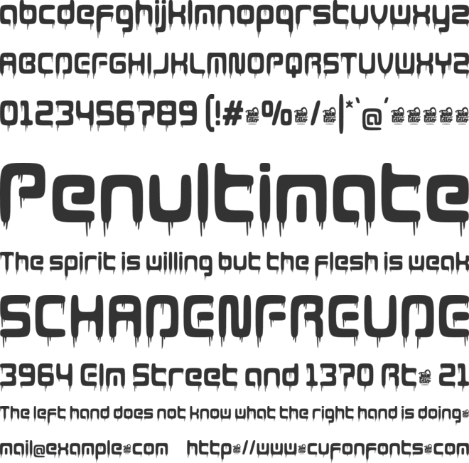 Adripe Trial font preview