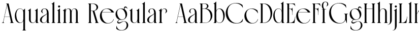 Aqualim Regular font