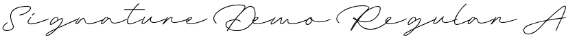 Signature Demo Regular font