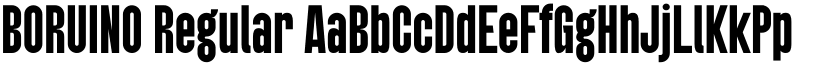 BORUINO Regular font