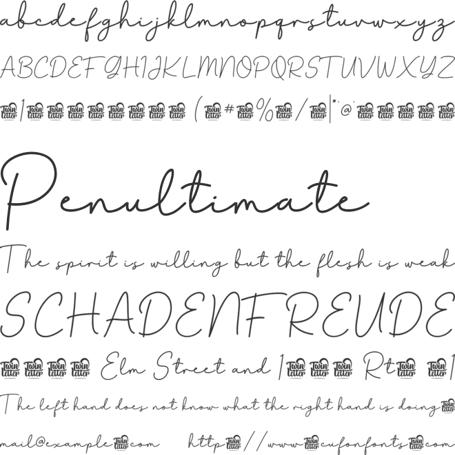 Gage Paraniy Trial font preview