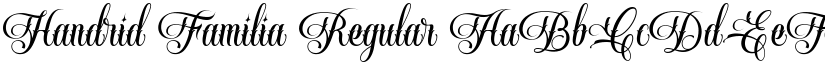 Handrid Familia Regular font
