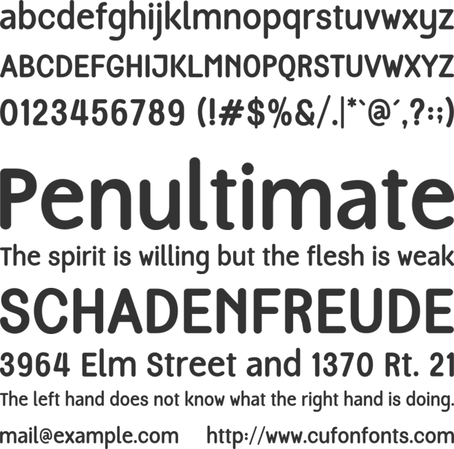 SS Chrome font preview