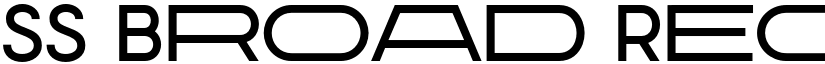 SS Broad Regular font