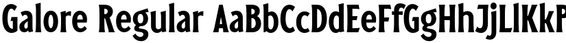 Galore Regular font