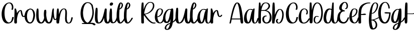 Crown Quill Regular font