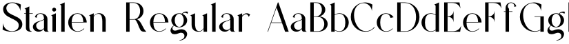 Stailen Regular font