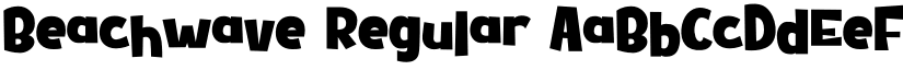 Beachwave Regular font