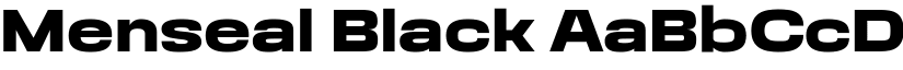 Menseal Black font