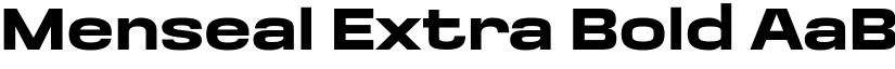 Menseal Extra Bold font