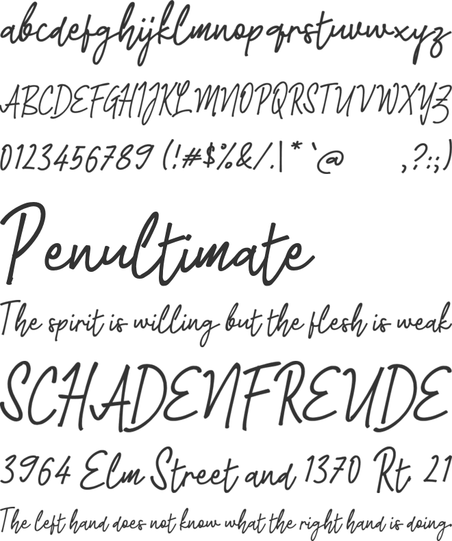 L Latinin Aja font preview