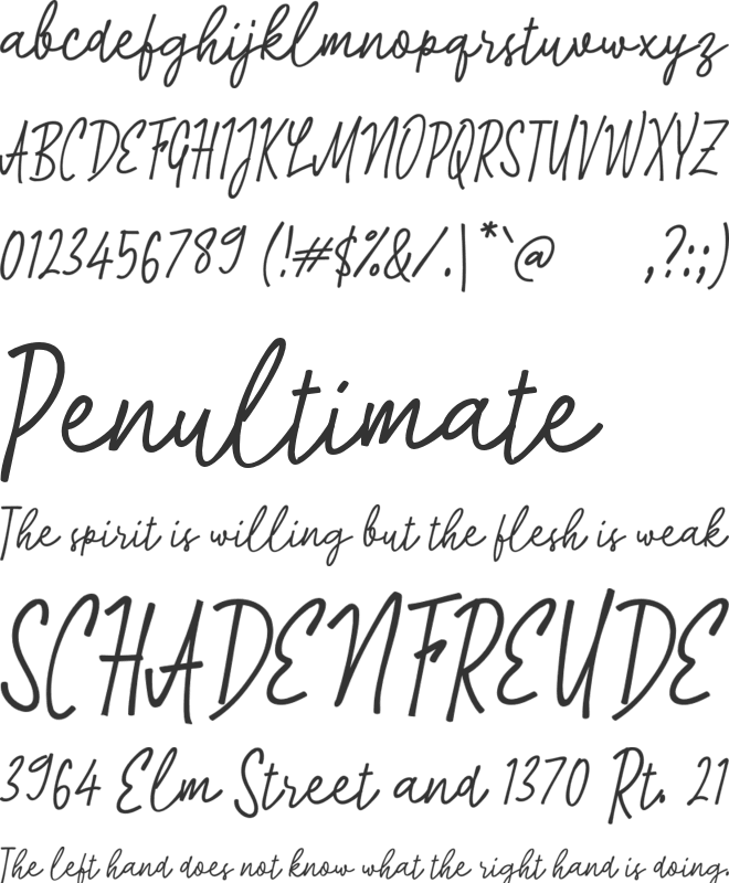 L Laras Hati font preview