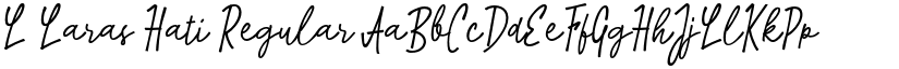 L Laras Hati Regular font