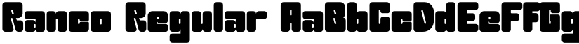Ranco Regular font