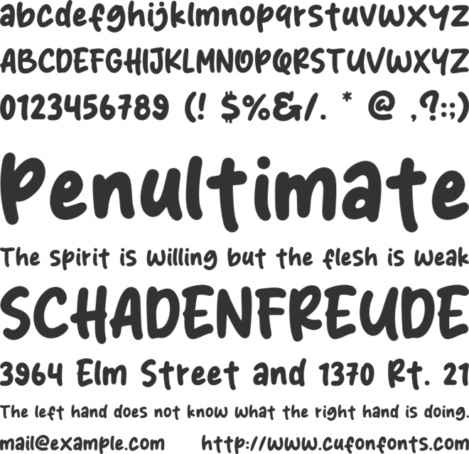 Hello Samosa font preview