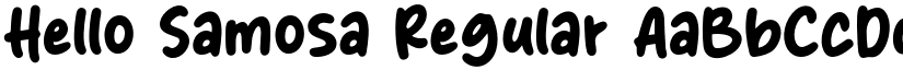 Hello Samosa Regular font