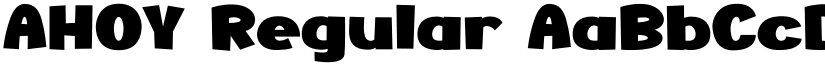 AHOY Regular font