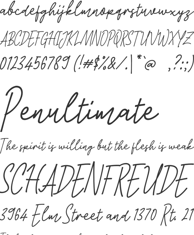 L Lanjut Maneh font preview