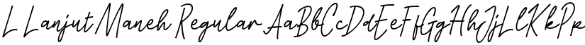 L Lanjut Maneh Regular font