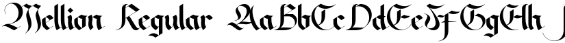 Mellion Regular font