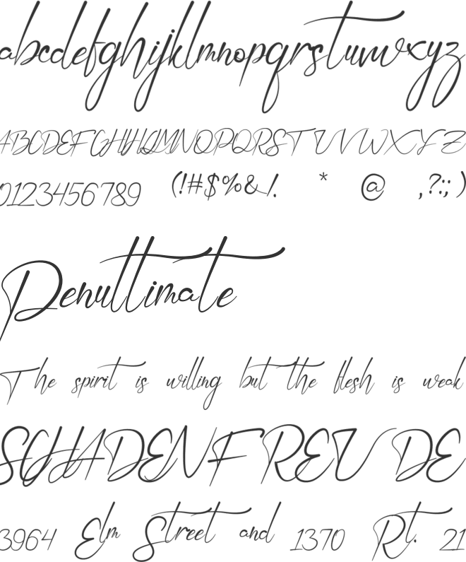 Amal Jariyah font preview