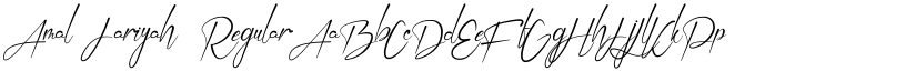 Amal Jariyah Regular font