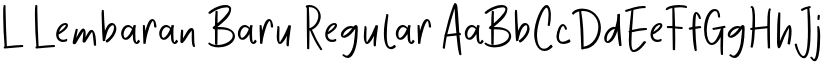 L Lembaran Baru Regular font