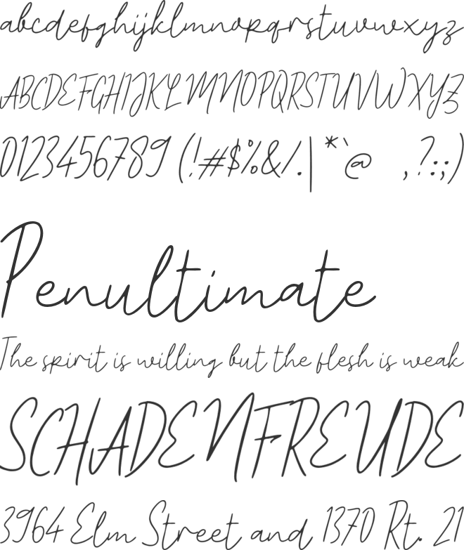 L Lukisan font preview