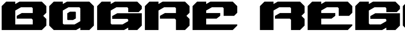 BOGRE Regular font