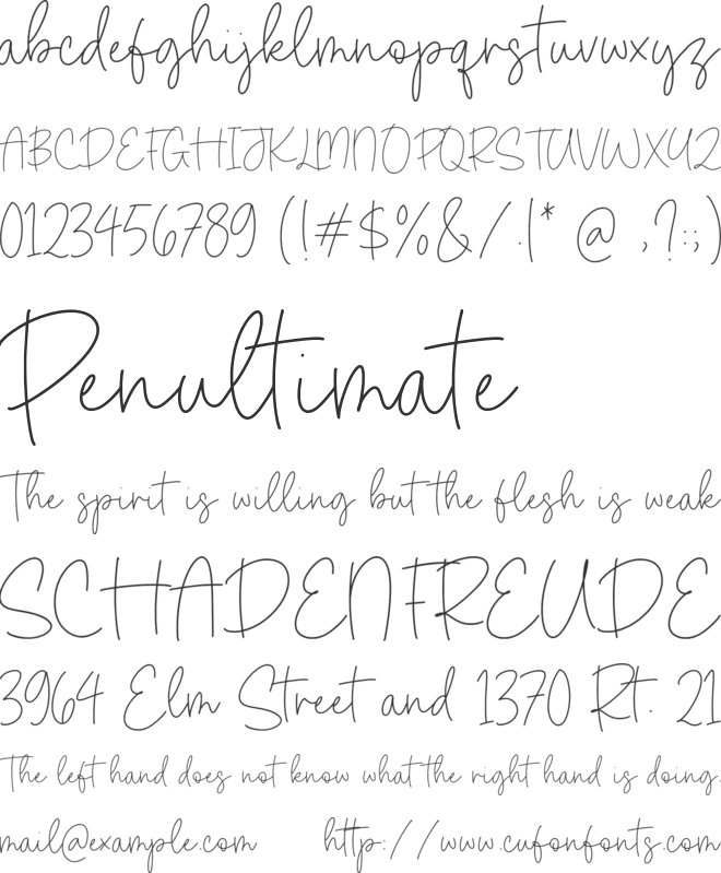 Dandelion Harvest font preview