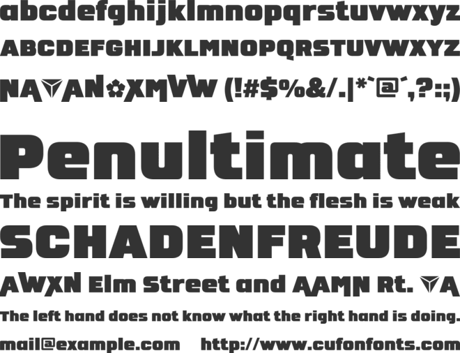 NEOMETRA font preview