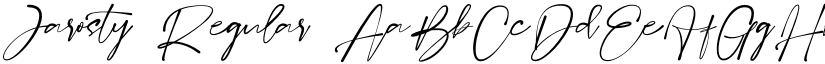 Jarosty Regular font