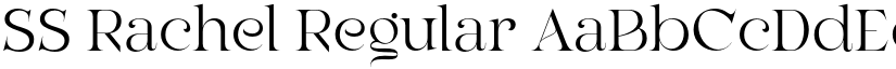 SS Rachel Regular font