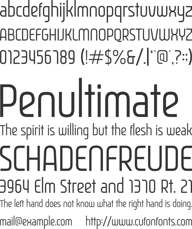 Fantasy font preview