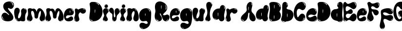 Summer Diving Regular font