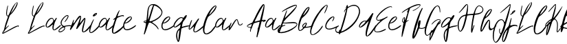 L Lasmiate Regular font