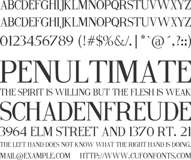 Fine Style font preview