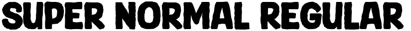 Super Normal Regular font
