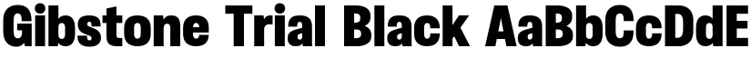Gibstone Trial Black font