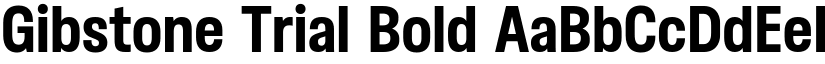 Gibstone Trial Bold font