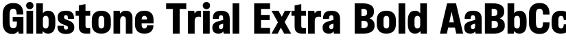 Gibstone Trial Extra Bold font