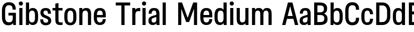 Gibstone Trial Medium font
