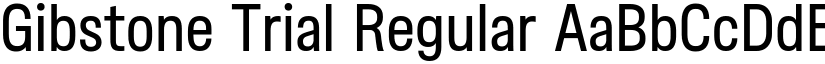 Gibstone Trial Regular font