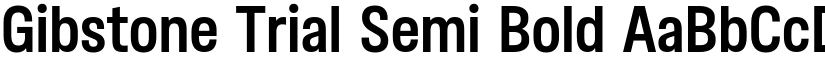 Gibstone Trial Semi Bold font