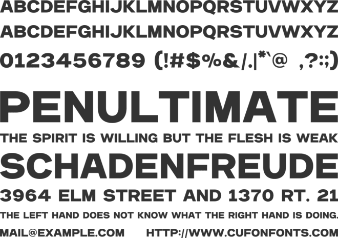 Gefika font preview