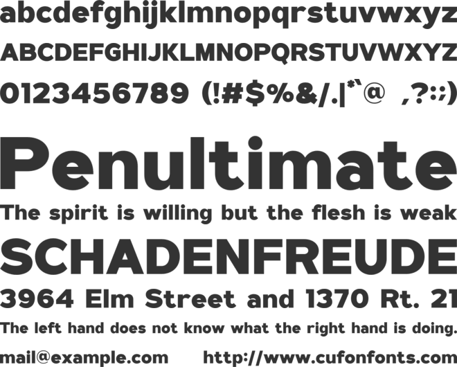Merich font preview